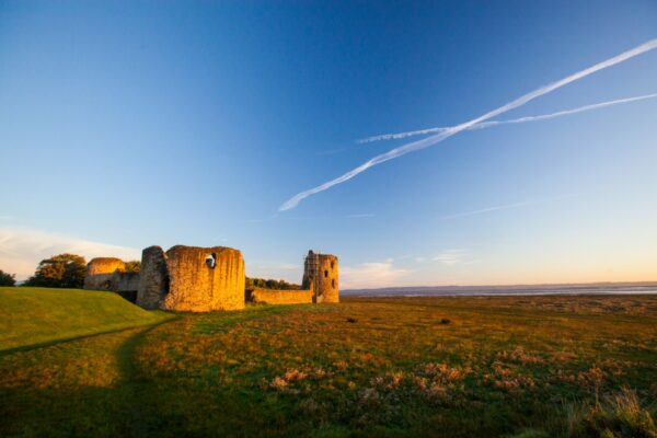 Flint Castle at sunrise