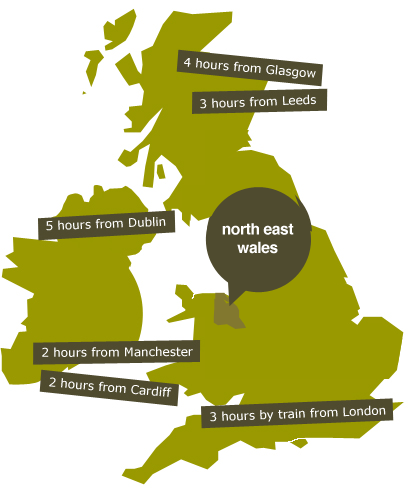 North East Wales - Getting here